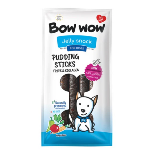 Pudding Sticks For Dogs - Tripe & Collagen Caramel Flavour (Pack of 6)