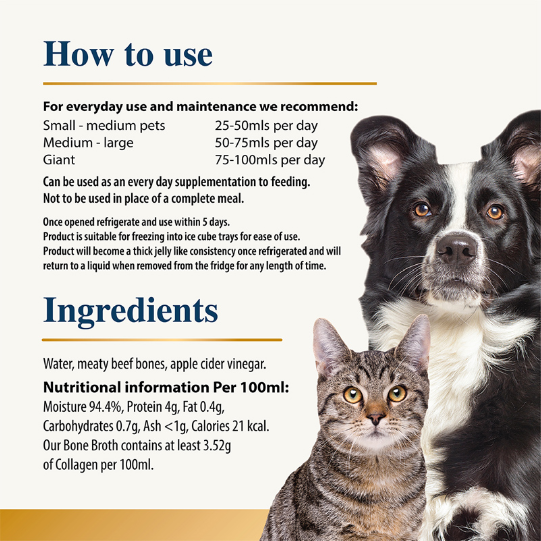 Beef Bone Broth Liquid for Pets