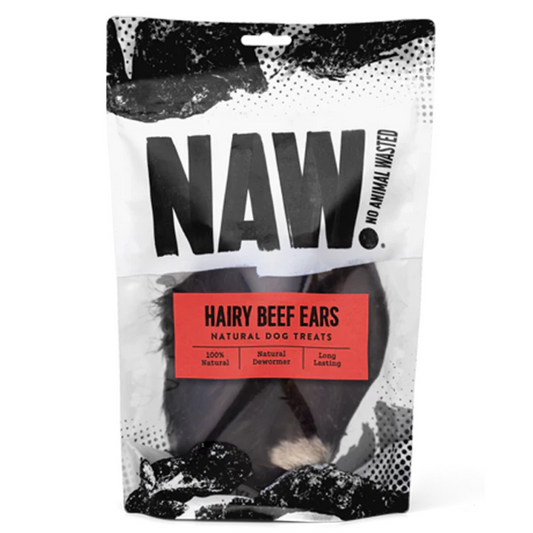 NAW Hairy Beef Ears Dog Treats (3PK)