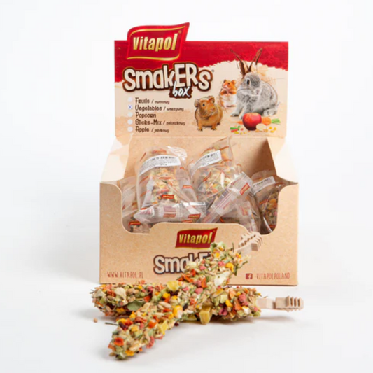 Vitapol Smakers Animal Veg Treats for Small Animals (12 Pack)