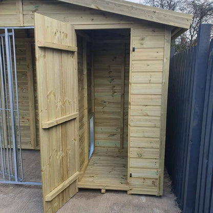 Benchmark Dog Kennel - Single 10 x 4ft, Premium Wood Range
