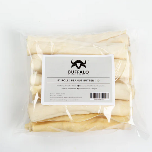 Buffalo Rolls Peanut Butter Dog Treats (10PK)