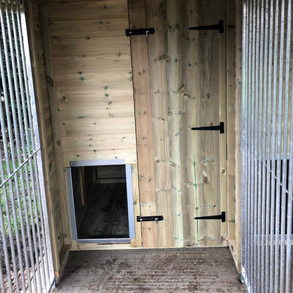 Benchmark Dog Kennel - Triple 12 x 8ft, Premium Wood Range