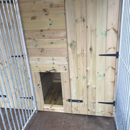 Benchmark Dog Kennel - Triple 10 x 8ft, Premium Wood Range