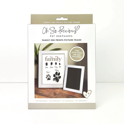 Family Finger & Pet Paw Print Frame With Ink Kit
