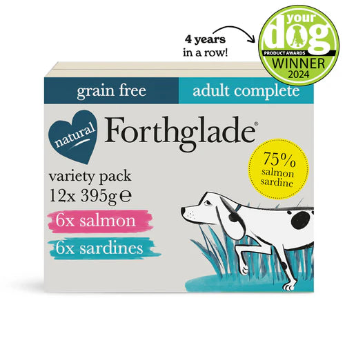 Salmon & Sardines Natural Wet Dog Food - Variety Pack