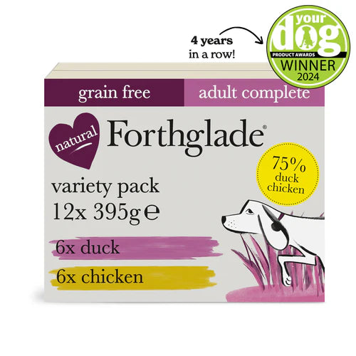 Chicken & Duck Wet Dog Food - Variety Pack