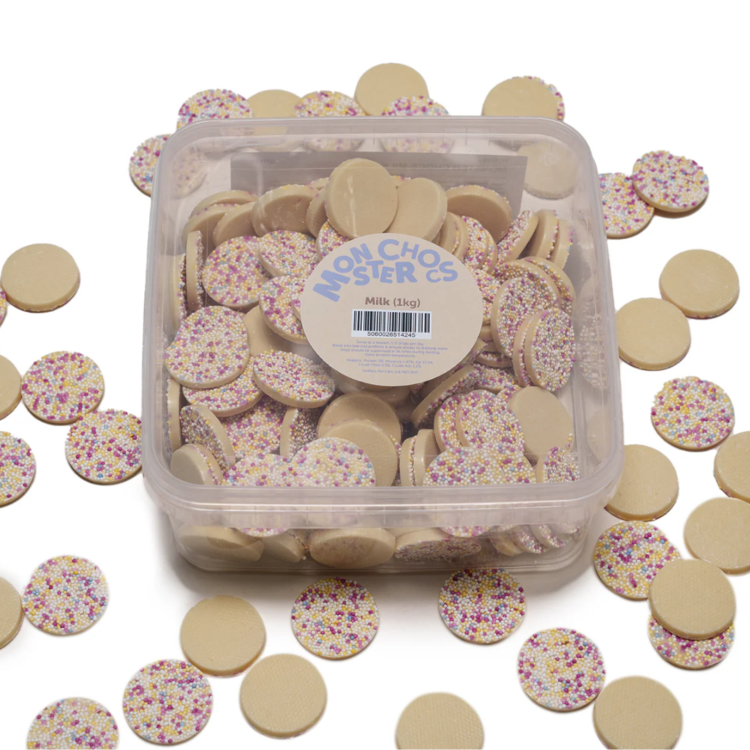 Dog Friendly Giant Chocolate Dog Treats 1Kg (White)