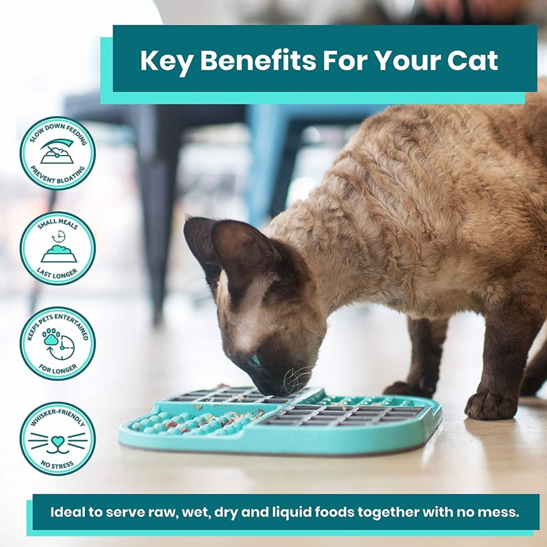 LickiMat Slomo Feeder for Cats