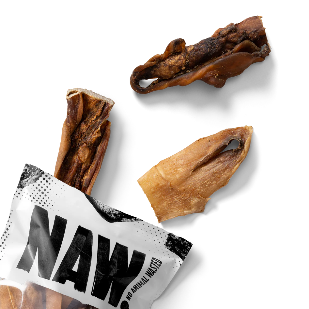 NAW Beef Head Skin Dog Treats