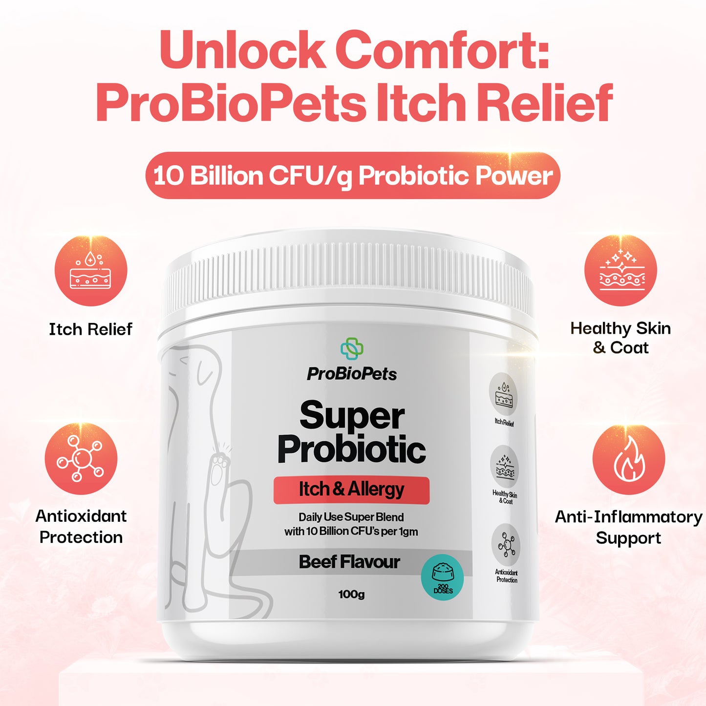 Itch & Allergy Probiotic for Pets