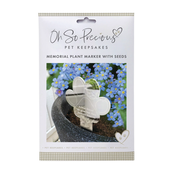 memorial seeds to plant Paw Print Memorial Garden Planter & Forget Me Not Seeds – OurPetsLife