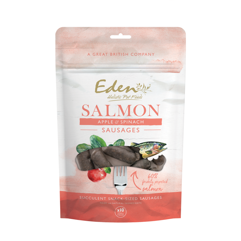 Eden Salmon, Apple & Spinach Sausages 10pc