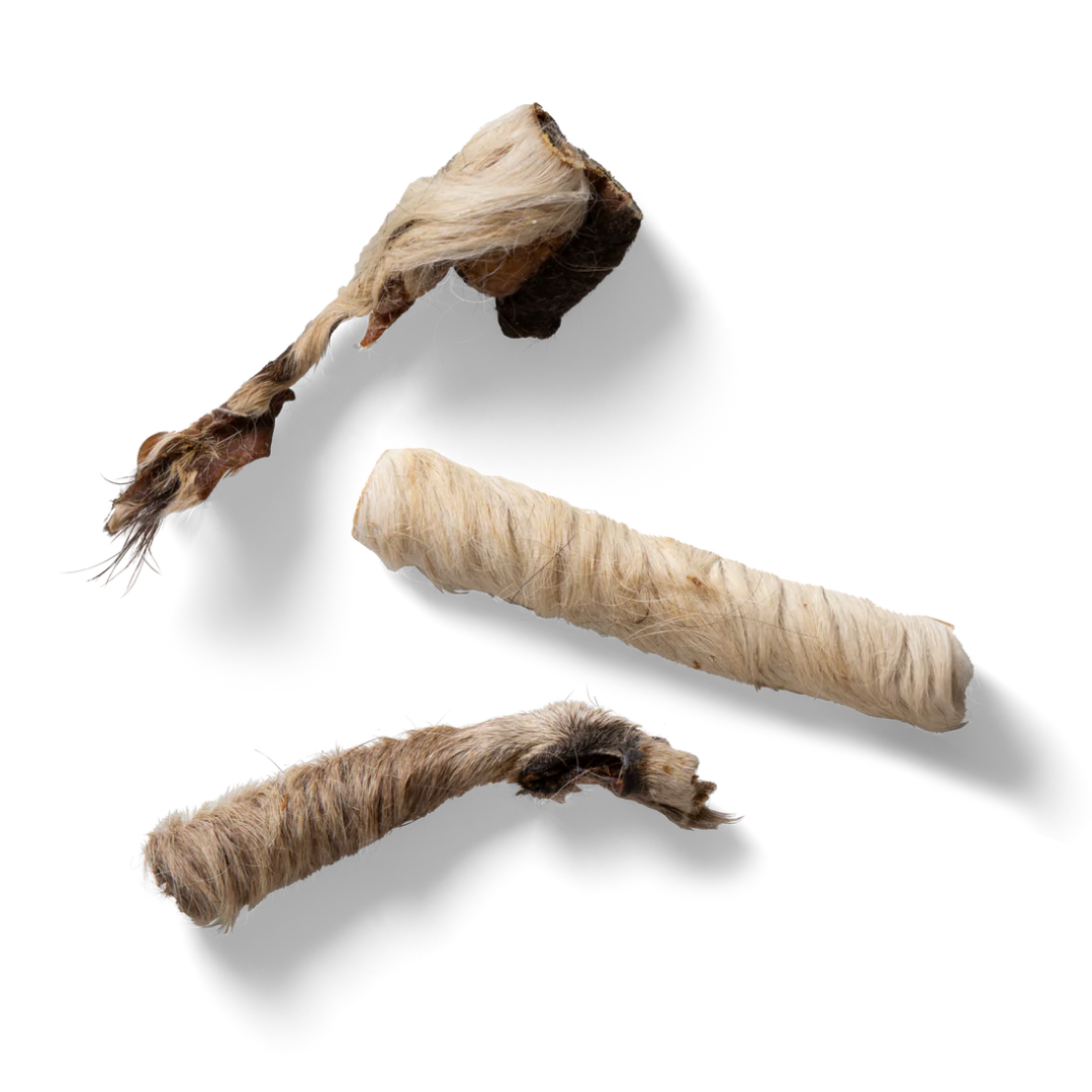 NAW Hairy Beef Head Skin Dog Treats