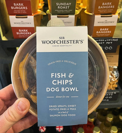 Fish & Chips Dog Bowl