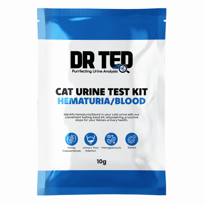 Dr Ted Cat Urine Test Kit Hematuria / Blood Detector 5 Packs