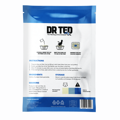 Dr Ted Cat Urine Test Kit Hematuria / Blood Detector 5 Packs