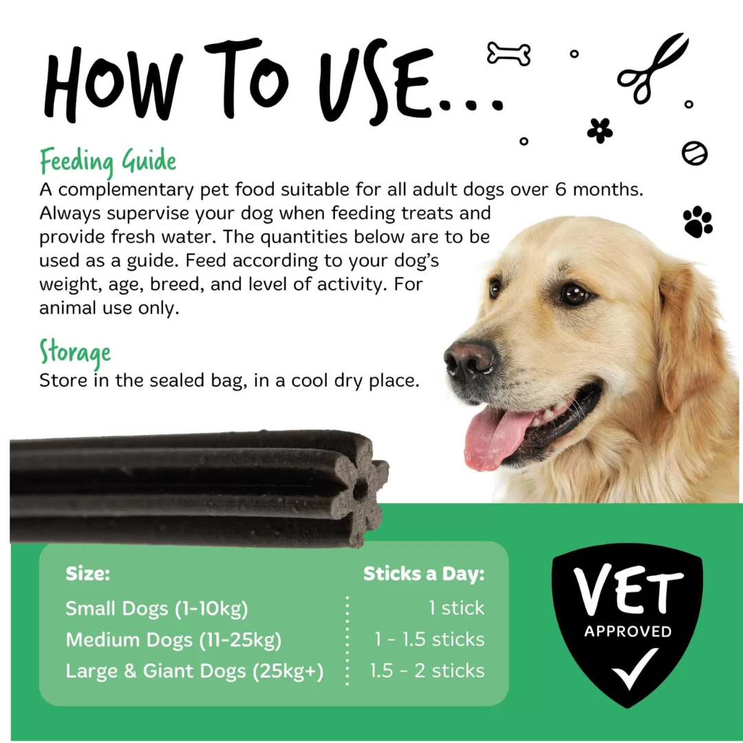 Dental Sticks for Dogs - Chicken Flavour 25 Sticks