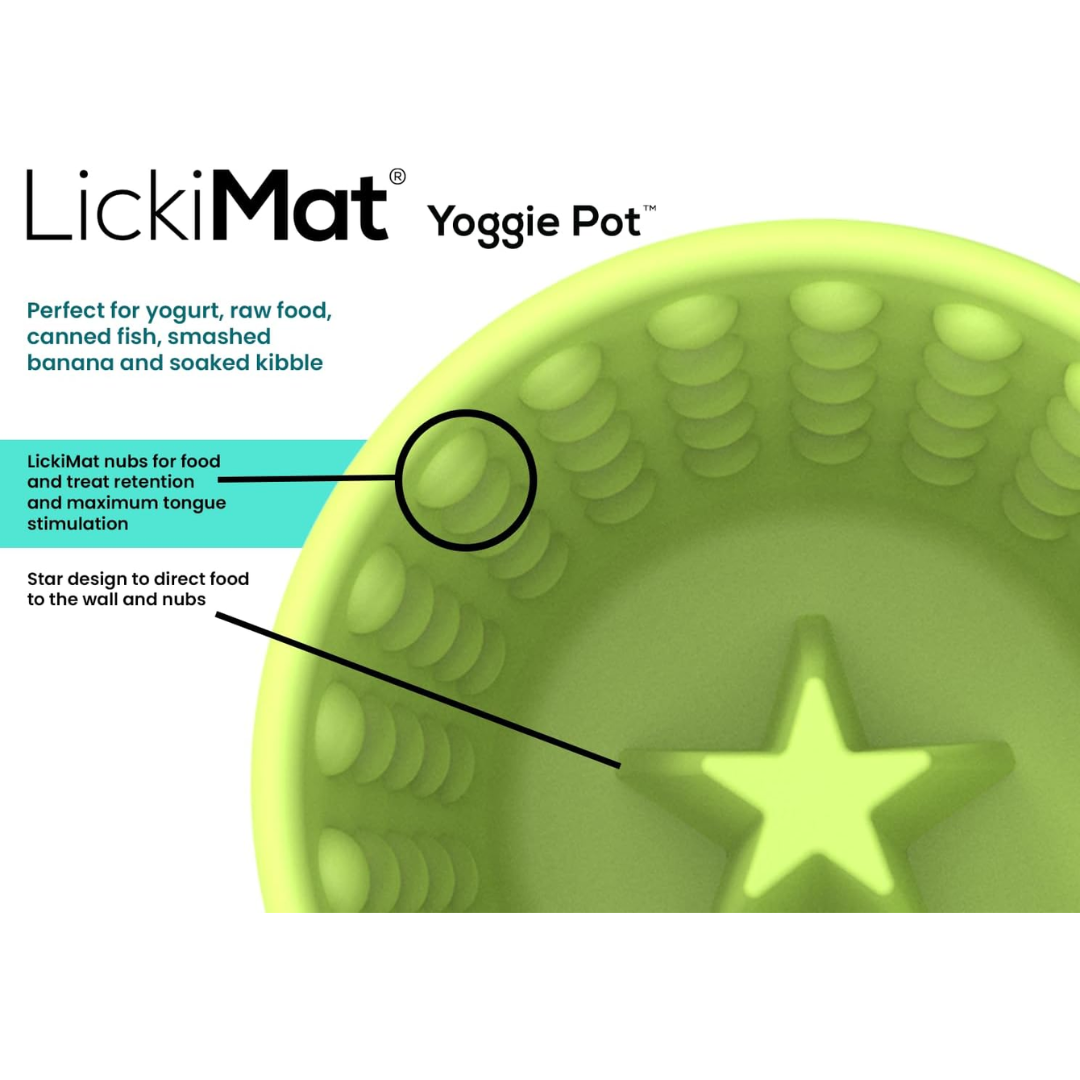 LickiMat Yoggie Pot - Green