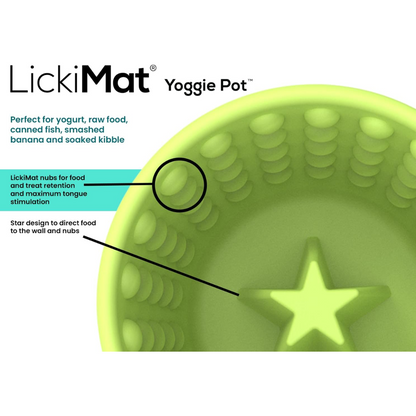 LickiMat Yoggie Pot - Green