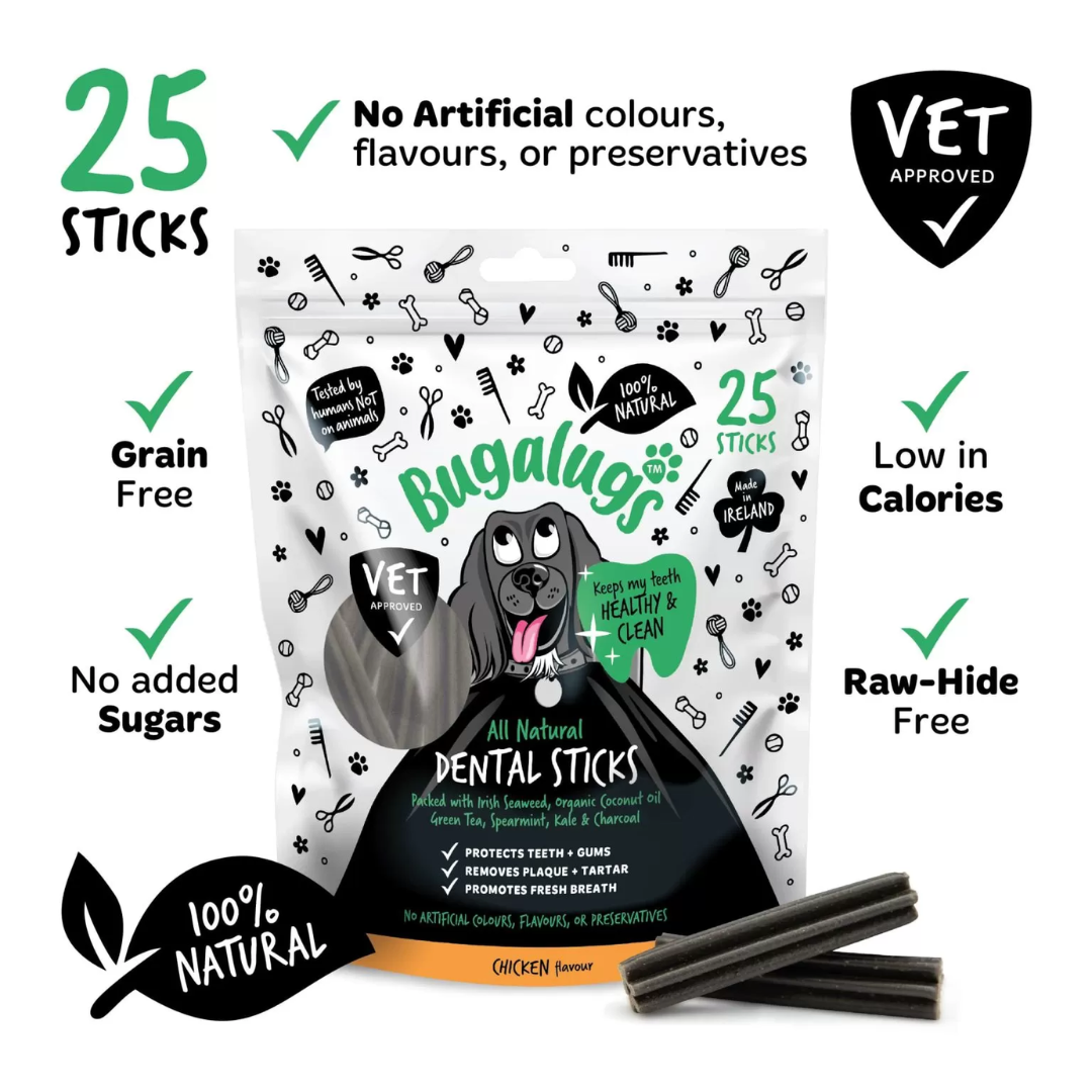 Dental Sticks for Dogs - Chicken Flavour 25 Sticks