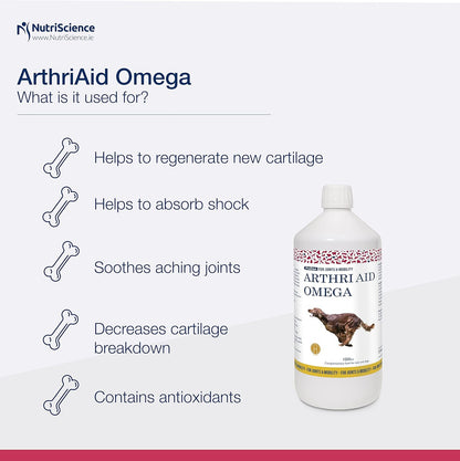Sweden Care ArthriAid Omega Liquid 1000 ml for Dogs and Cats