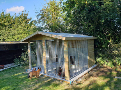 Benchmark Dog Kennel - Double 8 x 10ft, Premium Wood Range