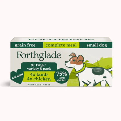 Chicken & Lamb Natural Wet Dog Food - Small Dog Variety Pack 8x150g
