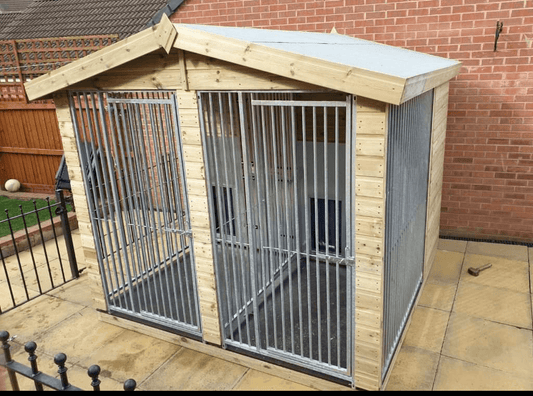 Benchmark Dog Kennel - Double 8 x 8ft, Premium Wood Range