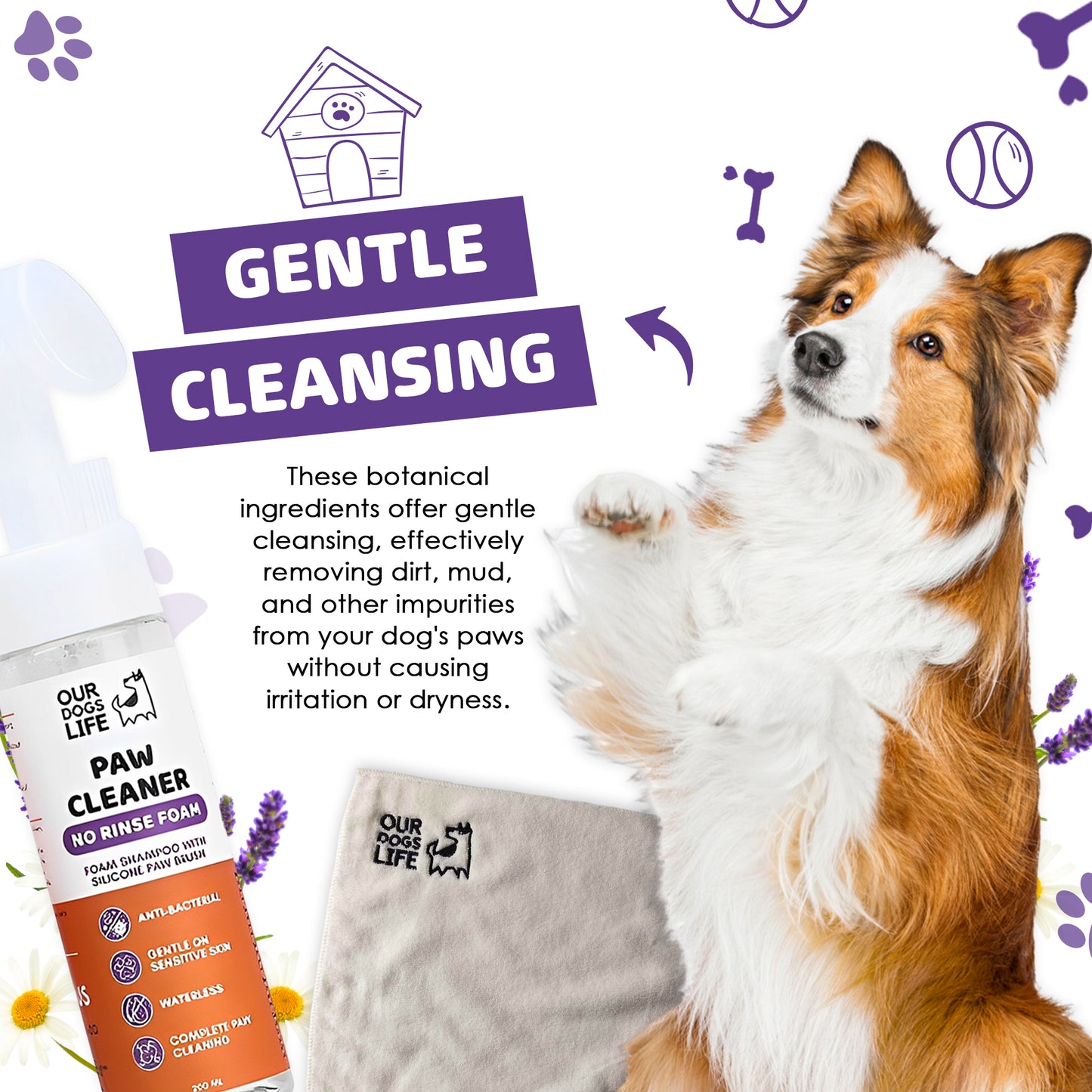 Paw Cleaner Shampoo With Towel