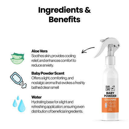 Baby Powder Scented Dog Spray 250ml