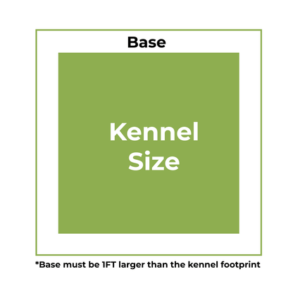 Benchmark Dog Kennel - Double 10 x 10ft, Premium Wood Range