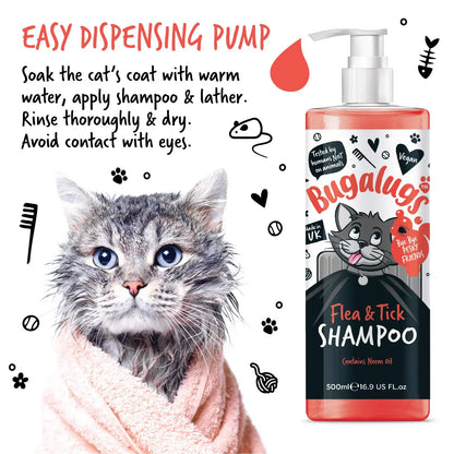 Bugalugs Cat Flea and Tick Shampoo