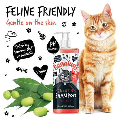 Bugalugs Cat Flea and Tick Shampoo