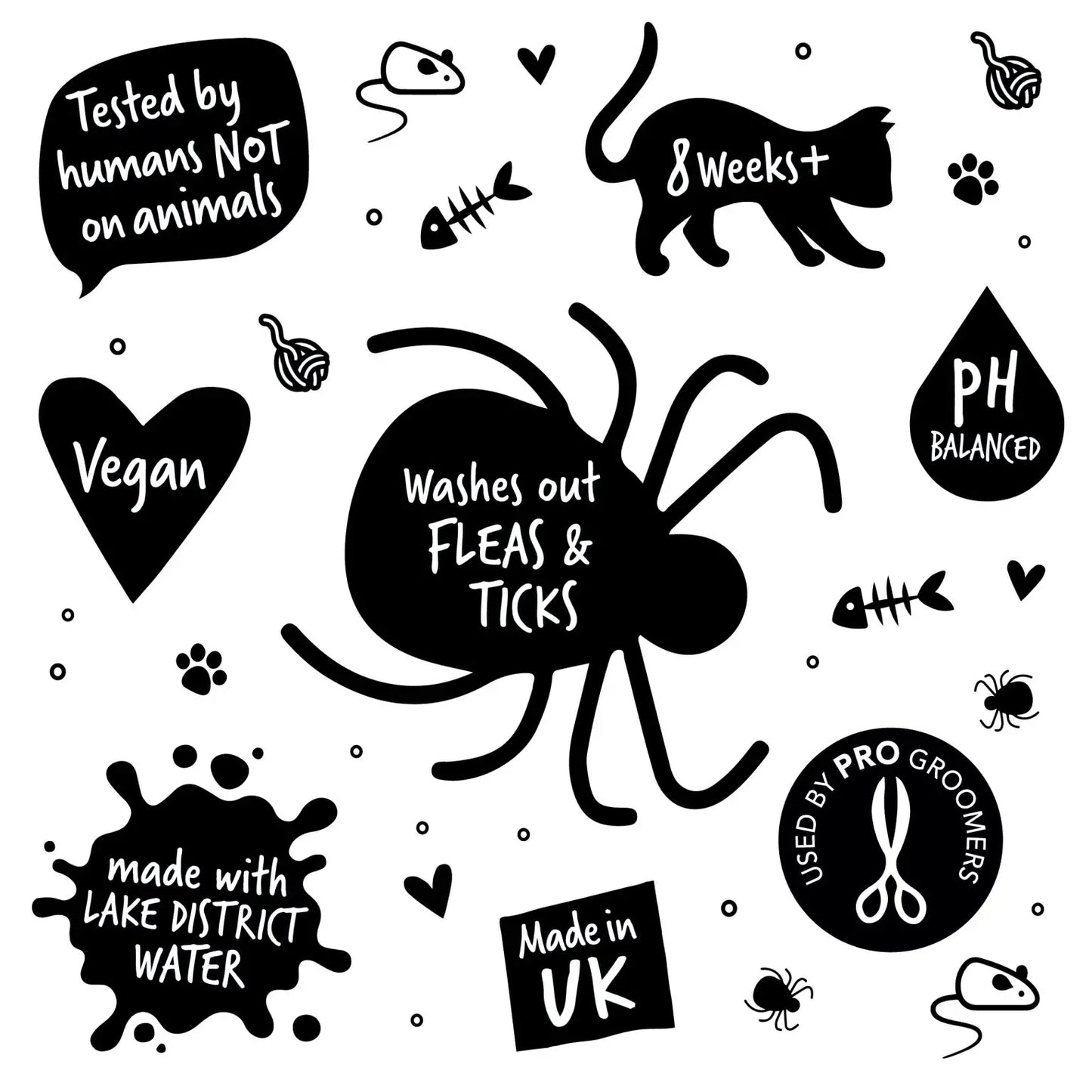 Bugalugs Cat Flea and Tick Shampoo