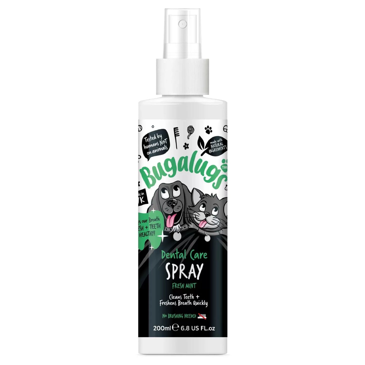 Bugalugs Dental Care Spray for Dogs and Cats 200ml