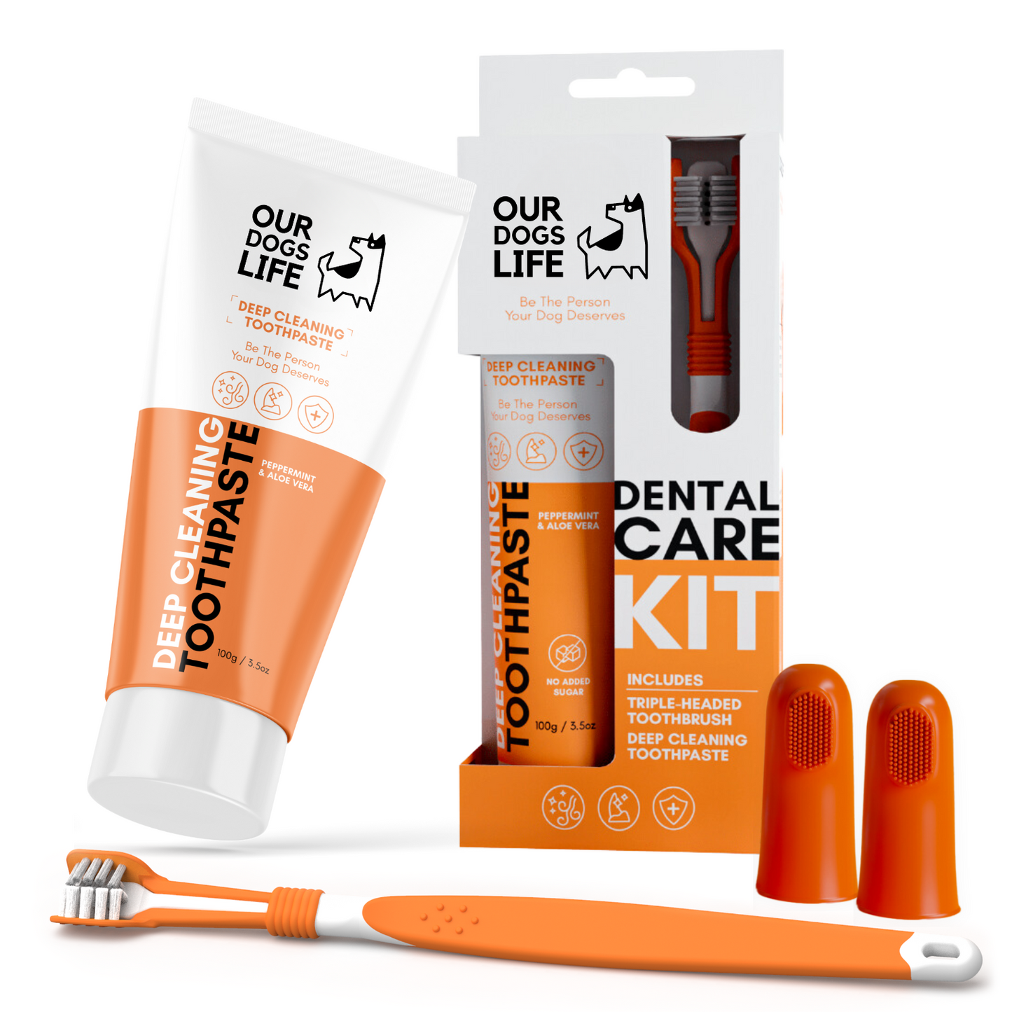Dog toothpaste online and toothbrush kit