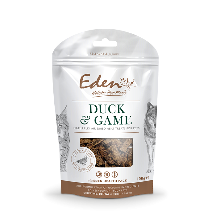 Eden Duck & Game Treats for Dogs and Cats 100g