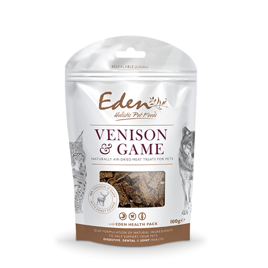 Eden Venison & Game Treats for Dogs and Cats 100g