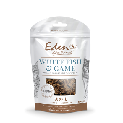 Eden White Fish & Game Treats for Pets 100g