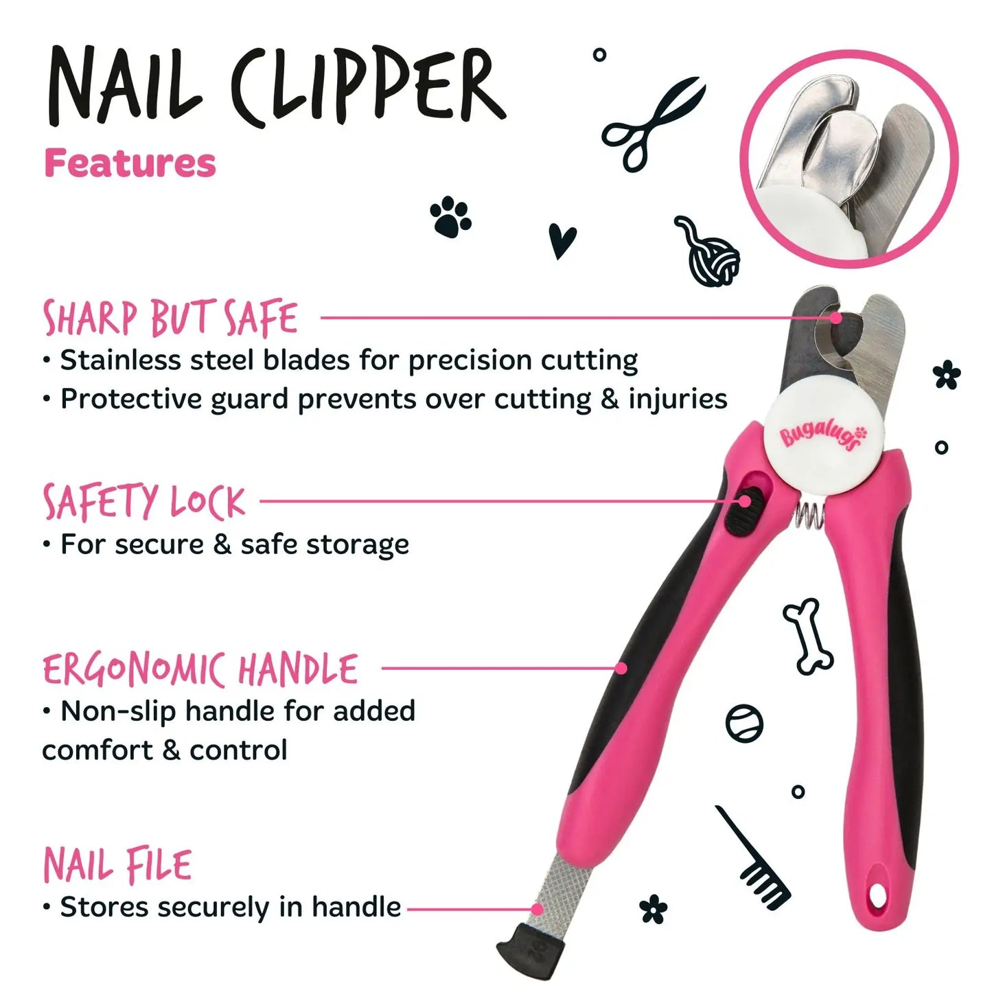 Bugalugs Pet Nail Clippers