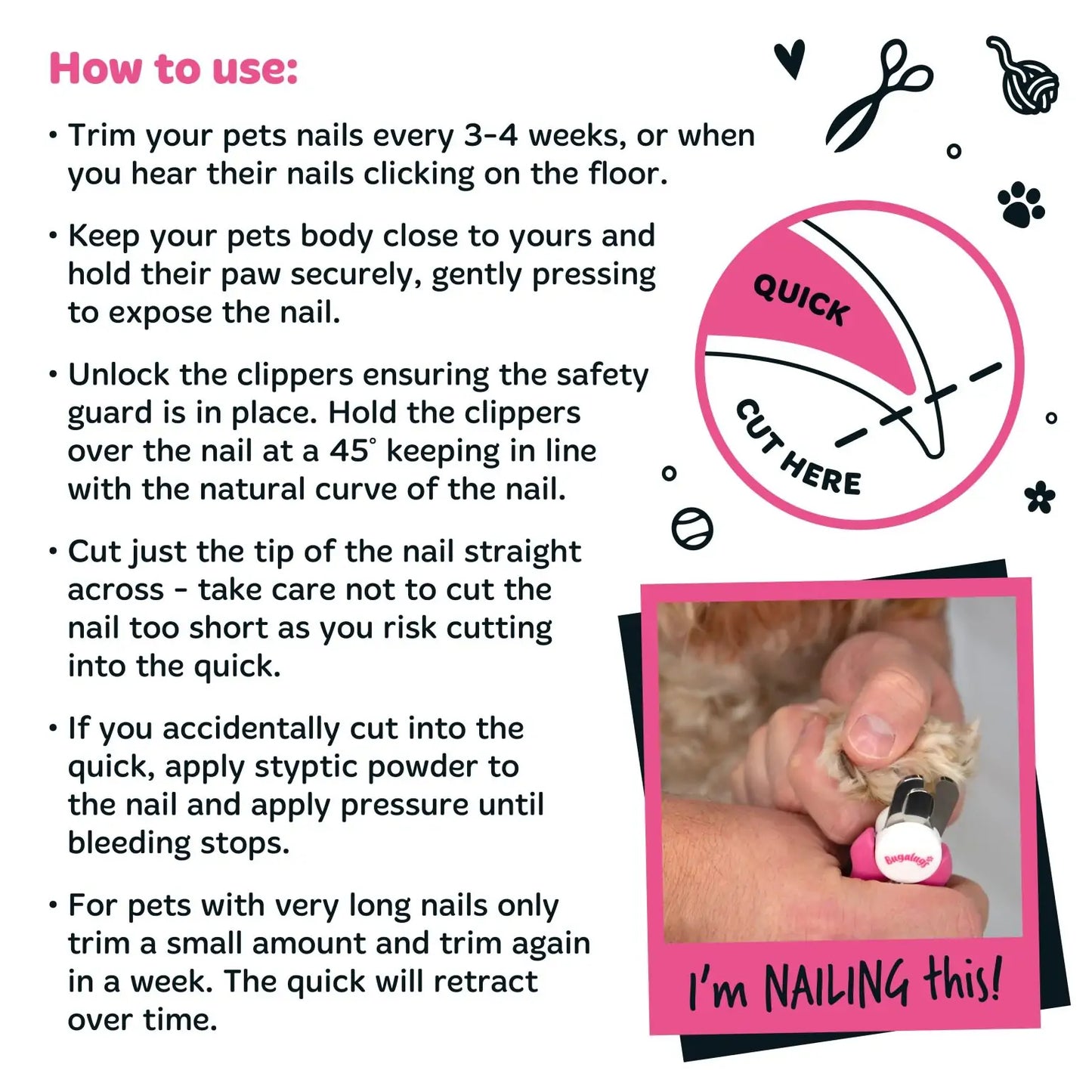 Bugalugs Pet Nail Clippers