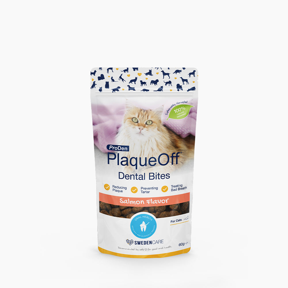 ProDen PlaqueOff Dental Bites Cats Salmon Flavour 60g