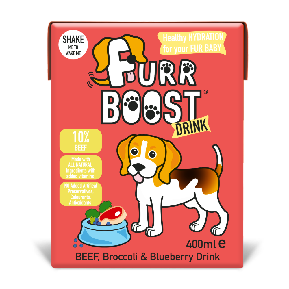 Furr Boost Dog Drink Beef, Broccoli and Blueberry, Case 12x400ml