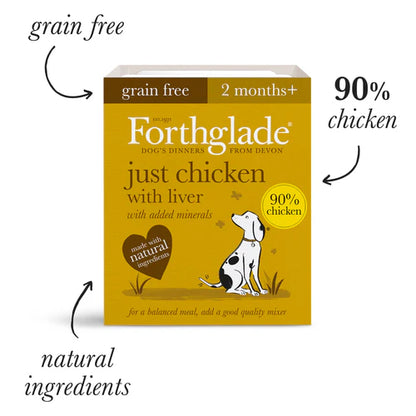 Just Chicken, Chicken with Liver & Turkey Wet Dog Food - Variety Pack