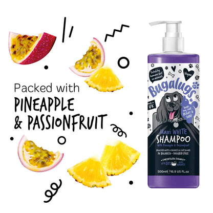 Bugalugs Maxi White Dog Shampoo