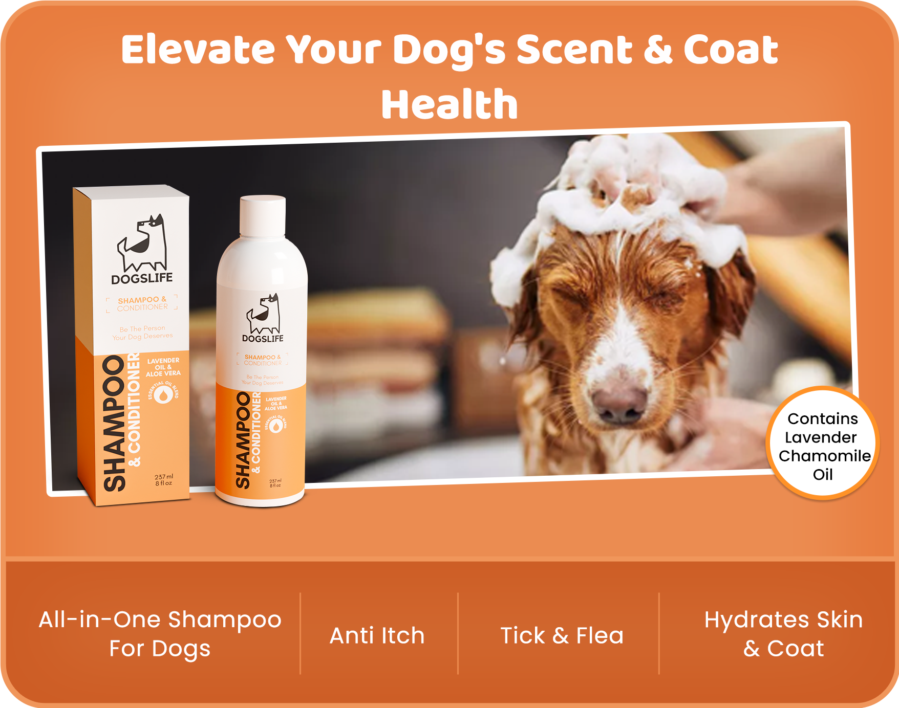 OurDogsLife 2 in 1 Dog Shampoo And Conditioner Buy Now OurPetsLife