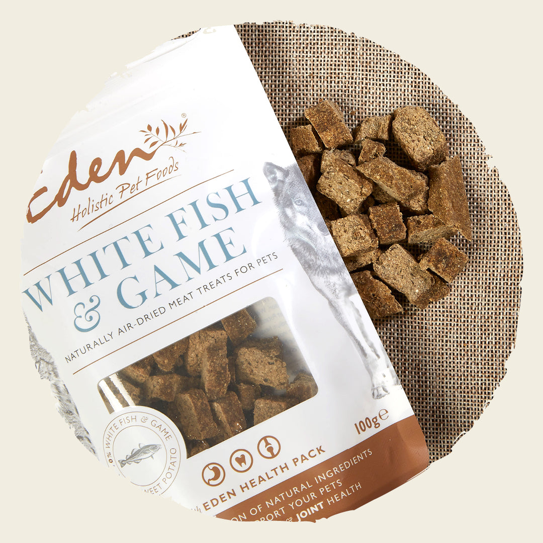 Eden White Fish & Game Treats for Pets 100g