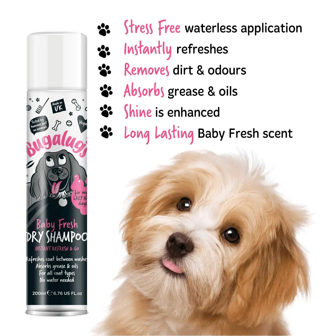 Bugalugs Baby Fresh Dog Dry Shampoo