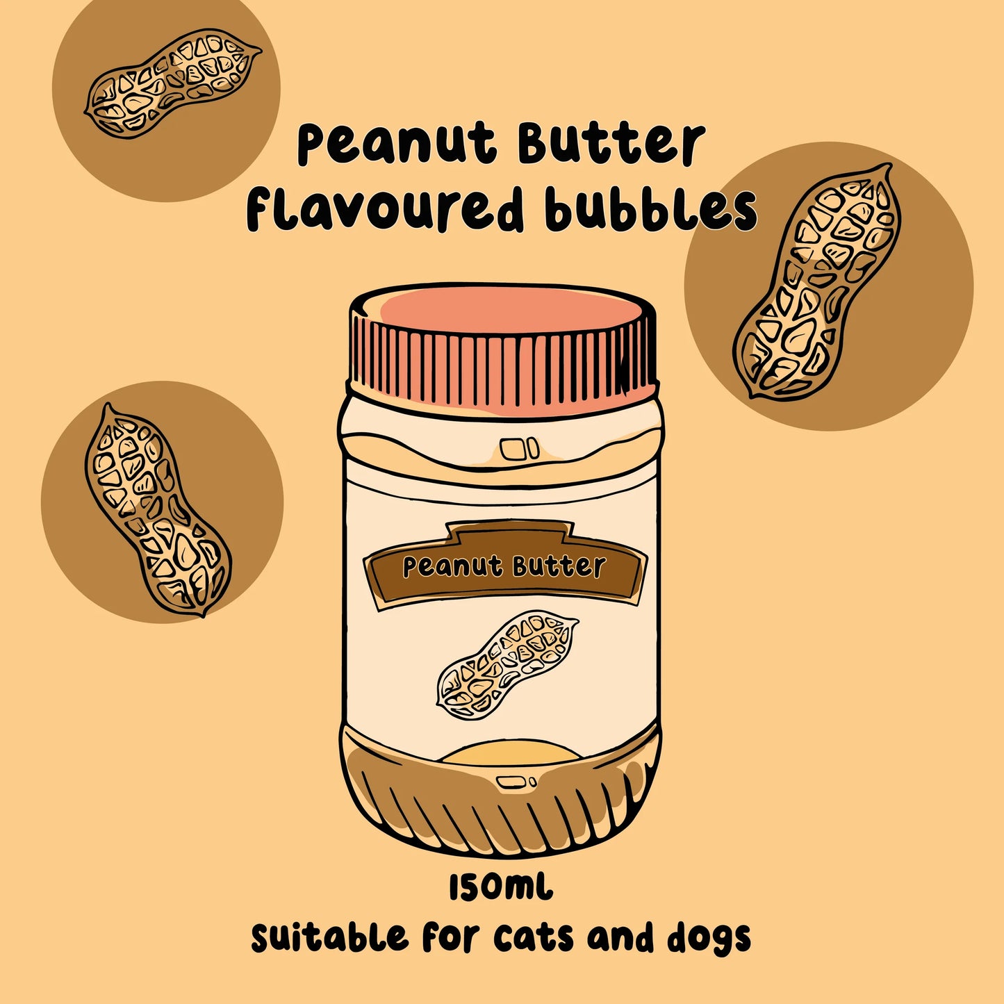 Meaty Bubbles Peanut Flavour 150ml